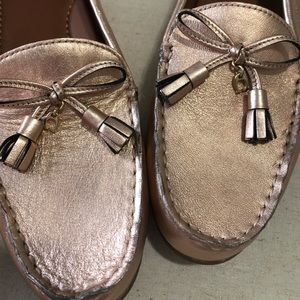 COACH Leather Loafers - Rose Gold NWOT